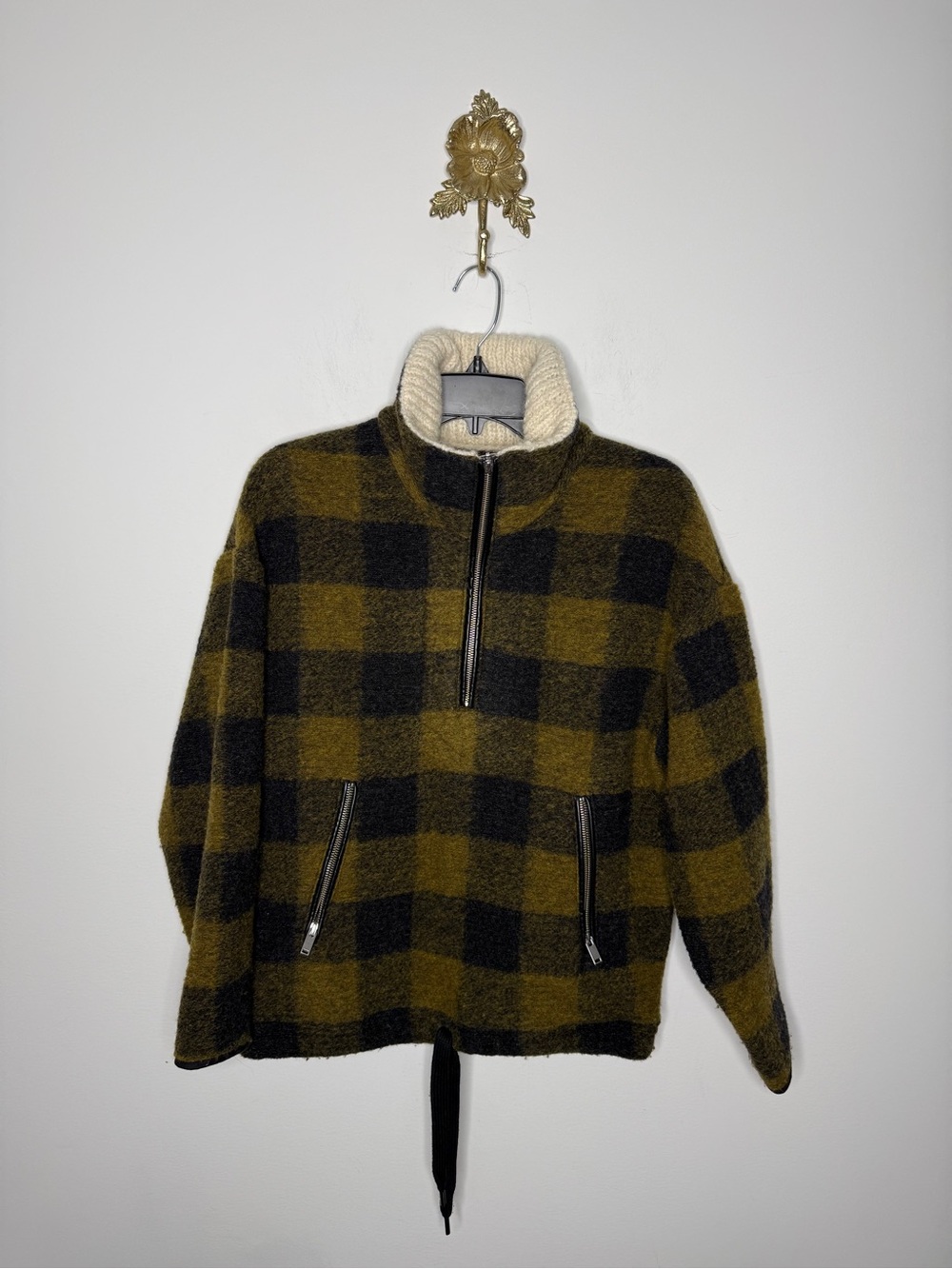 Isabel Marant Gilas Wool Half Zip Jacket 36